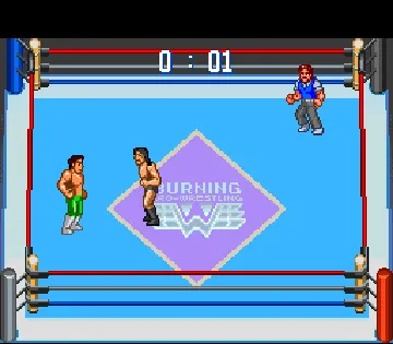 Gekitou Burning Pro Wres (Japan) screen shot game playing